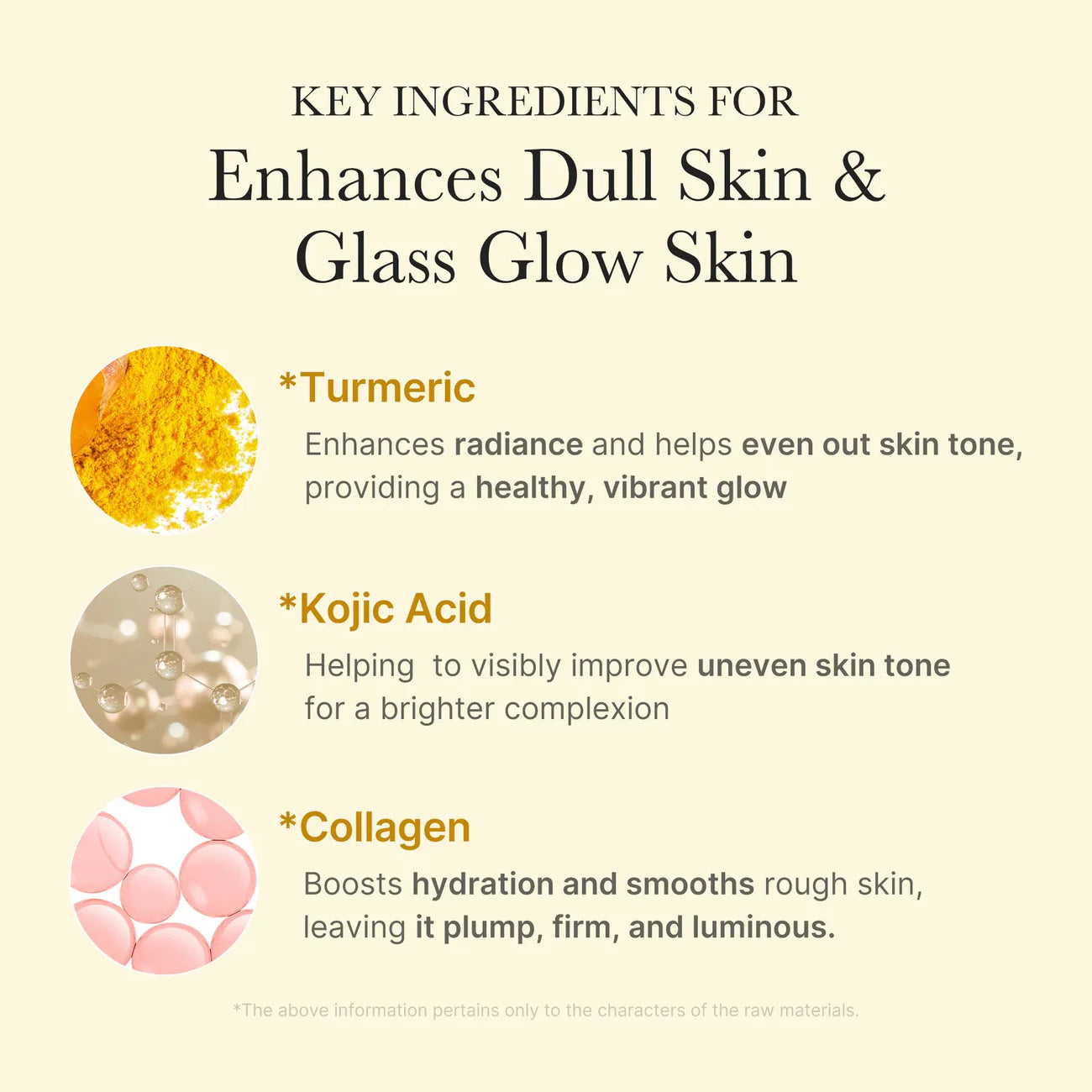 QUIA by GlowCare Korean Facial Mask with Turmeric and Collagen